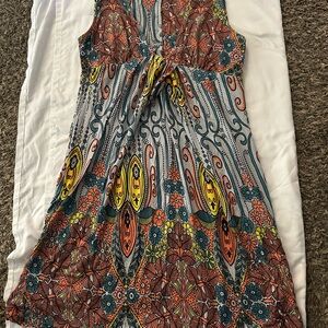 Free People‎ Colorful strapless Dress vintage